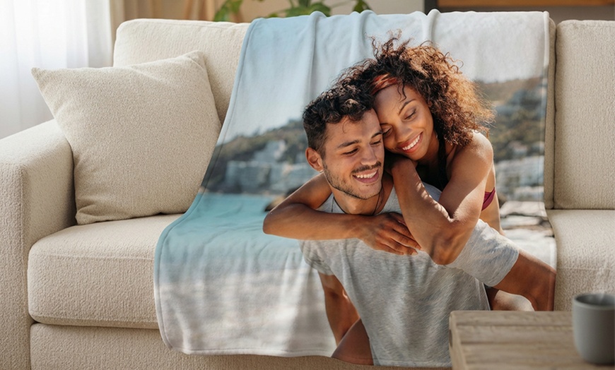 Image 4: Personalized Photo Blankets - Up to 64% Off by SignaturePrintLab