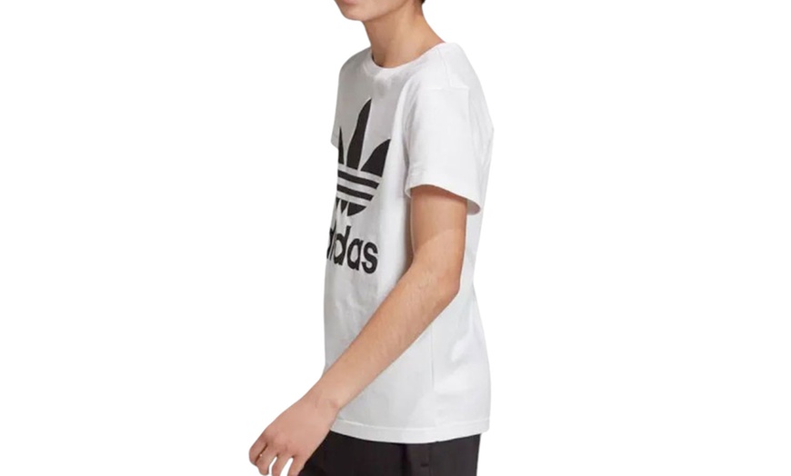 Image 31: Adidas Boys' Unisex Cotton Crew Neck Short Sleeve T-Shirt