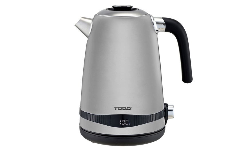 Image 16: TODO 1.7L Electric Cordless Kettle Stainless Steel/ Led Water Jug