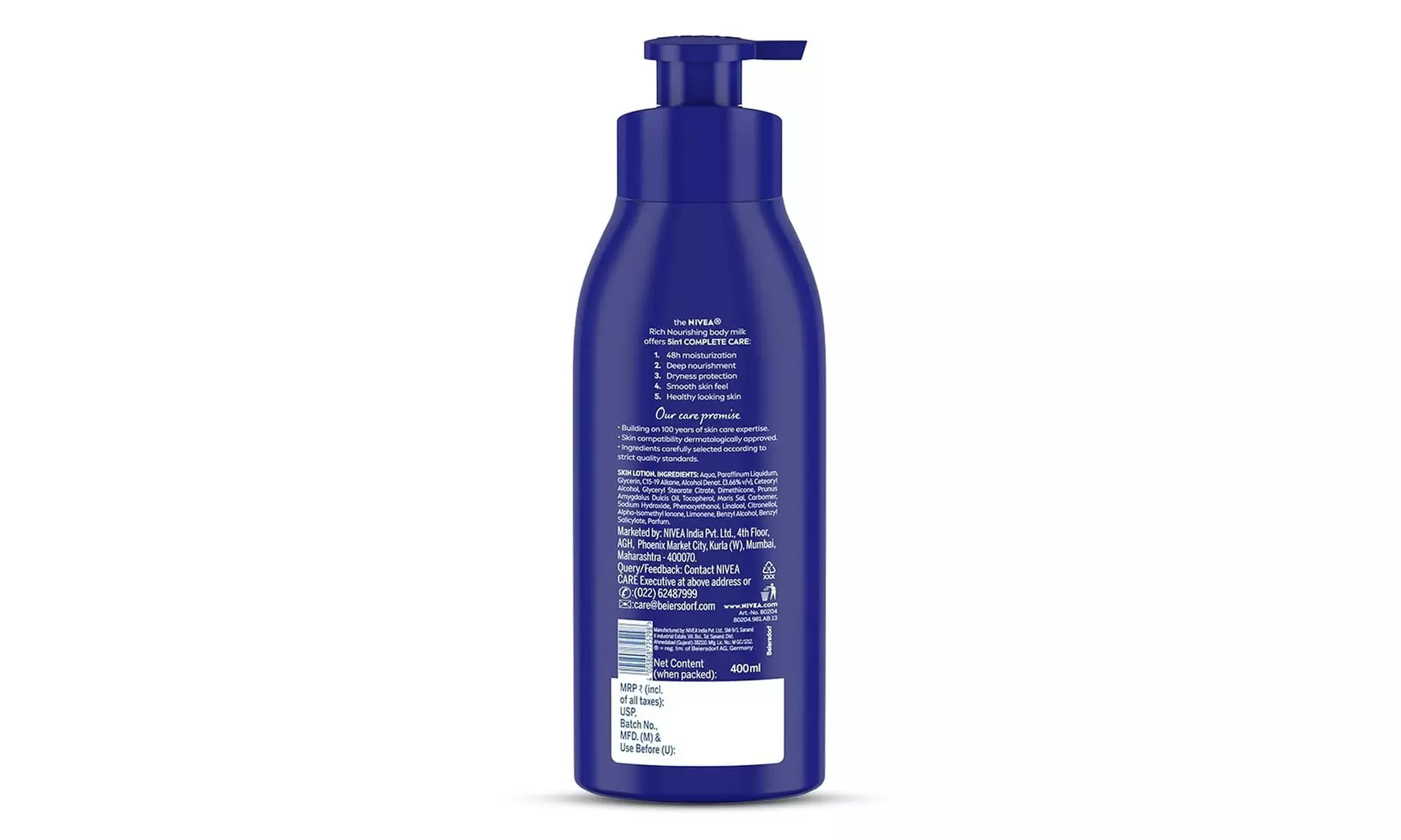 Nivea Nourishing 5 in 1 Body Milk for Very Dry Skin 13.5 Oz. each (3 or 6 pack)