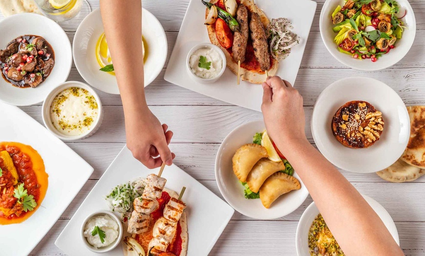 Image 2: Sharing-Style Menu for a Child (AED 45) or 1, 2, or 4 Adults (AED 85)