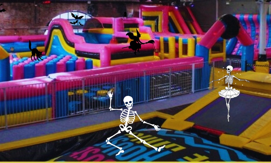 Image 1: Bounce House & Hocus Pocus UV Rave Get Your Groove w/ 1, 2 or 4 Children 
