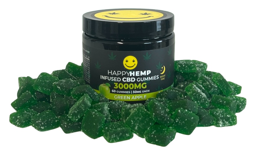 Image 23: Happy Hemp Infused CBD Gummies for Sleep - Broad Spectrum CBD Gummies
