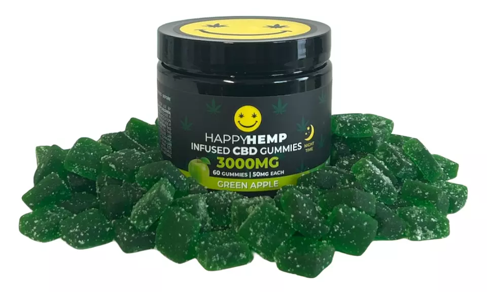 Happy Hemp Infused CBD Gummies for Sleep - Broad Spectrum CBD Gummies