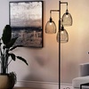 Image 1: Living And Home 3-Head Adjustable Iron Floor Lamp