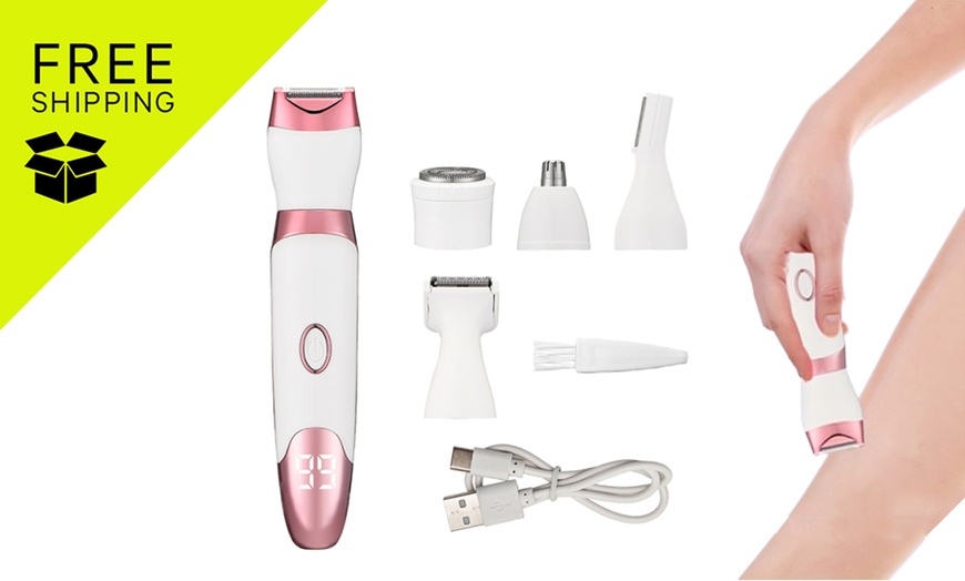 Image 1: 5-in-1 Rechargeable Electric Shaver