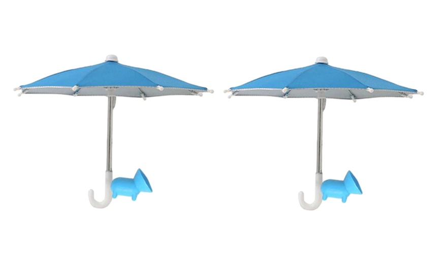 Image 7: Two-Piece Anti-Glare Sun Shade Phone Umbrella with Suction Cup Stand