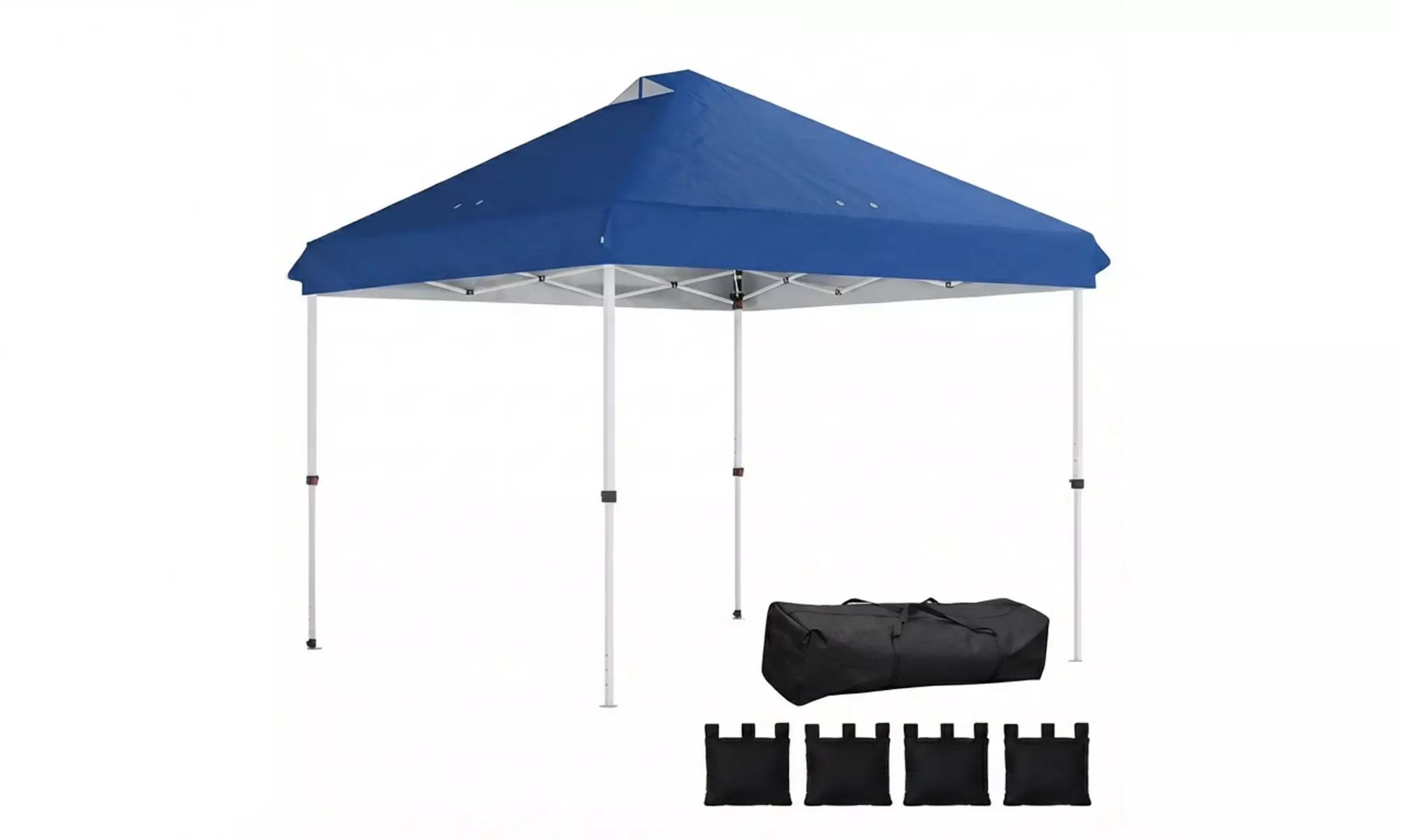 Outsunny 3m x 3m UPF50+ Pop-Up Gazebo with Wheels