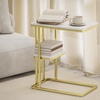 Image 3: HOMCOM C-Shaped Narrow Side Table