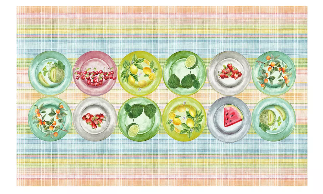 Tovaglia digitale in tessuto Panama