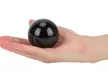 6"  Sphere Black Crystal Ball Healing Rainbow Stone Home Decor - Second Medium