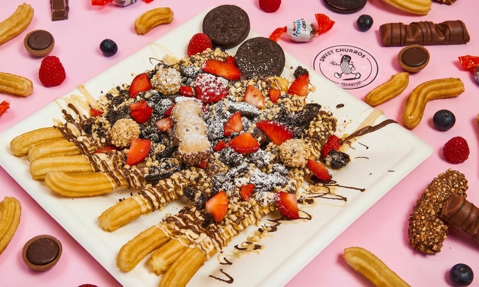 Churros oder Lokma mit Toppings & Getränk nach Wahl für 1-2 Personen