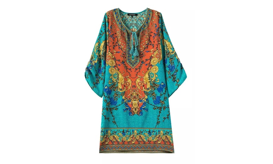 Image 6: Bohemian Kaftan Dress