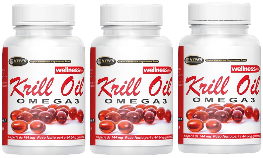 Image 3: 60, 120 o 180 perle di olio di Krill Omega-3