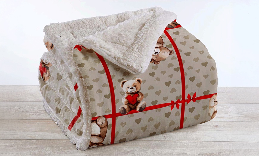 Image 7: Manta Sherpa suave y cálida