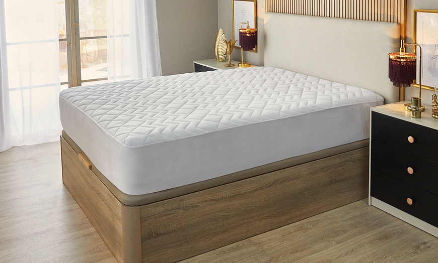 Image 1: Protège-matelas matelassé et imperméable Pikolin Home