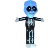 Image 34: HomCom Halloween Inflatable Decorations, Ghosts and Skeletons