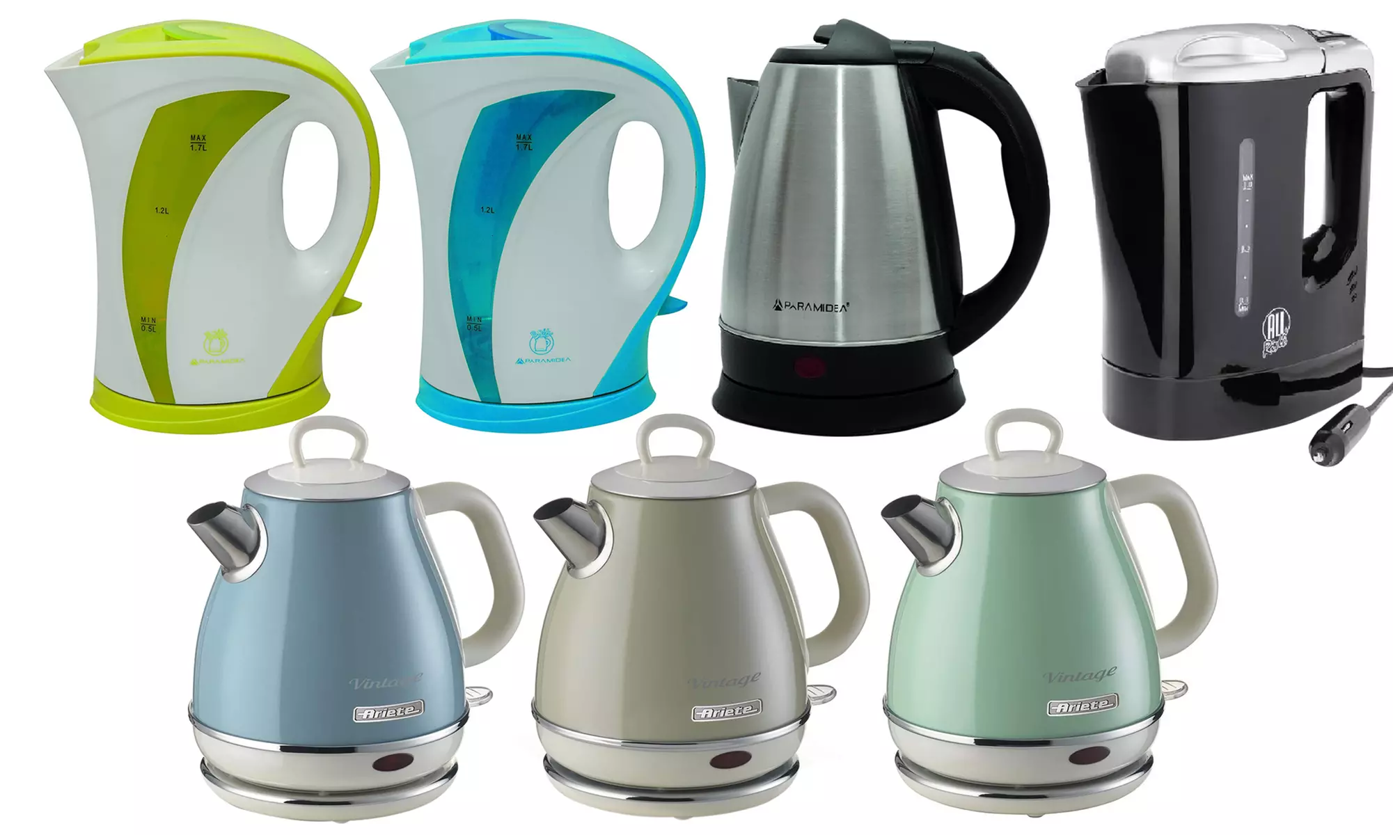 Sélection de bouilloires électriques, modèles et coloris au choix - Primary Image