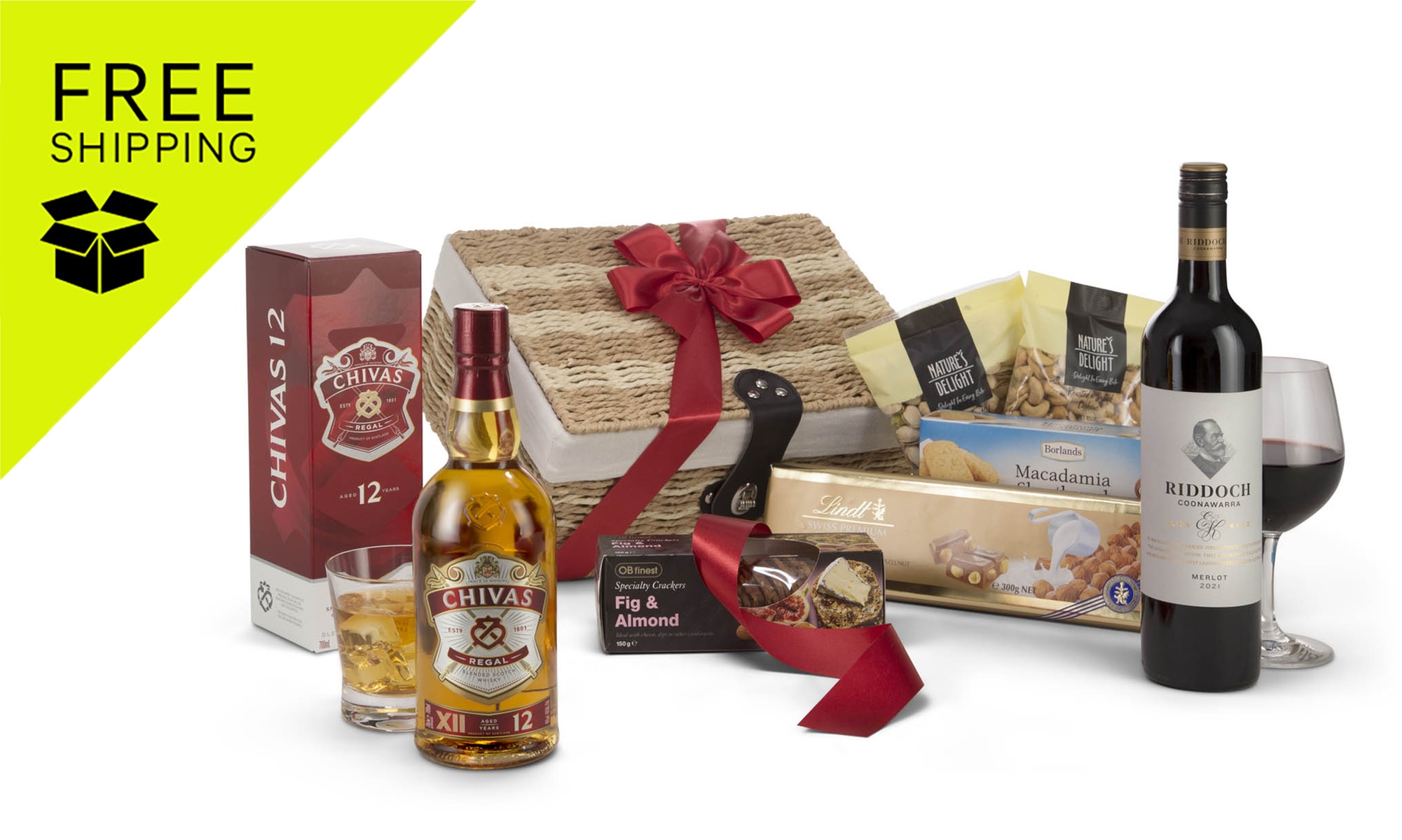 Whisky & Red, Bourbon & Red, Connoisseur& Regal Gift Hamper Collection
