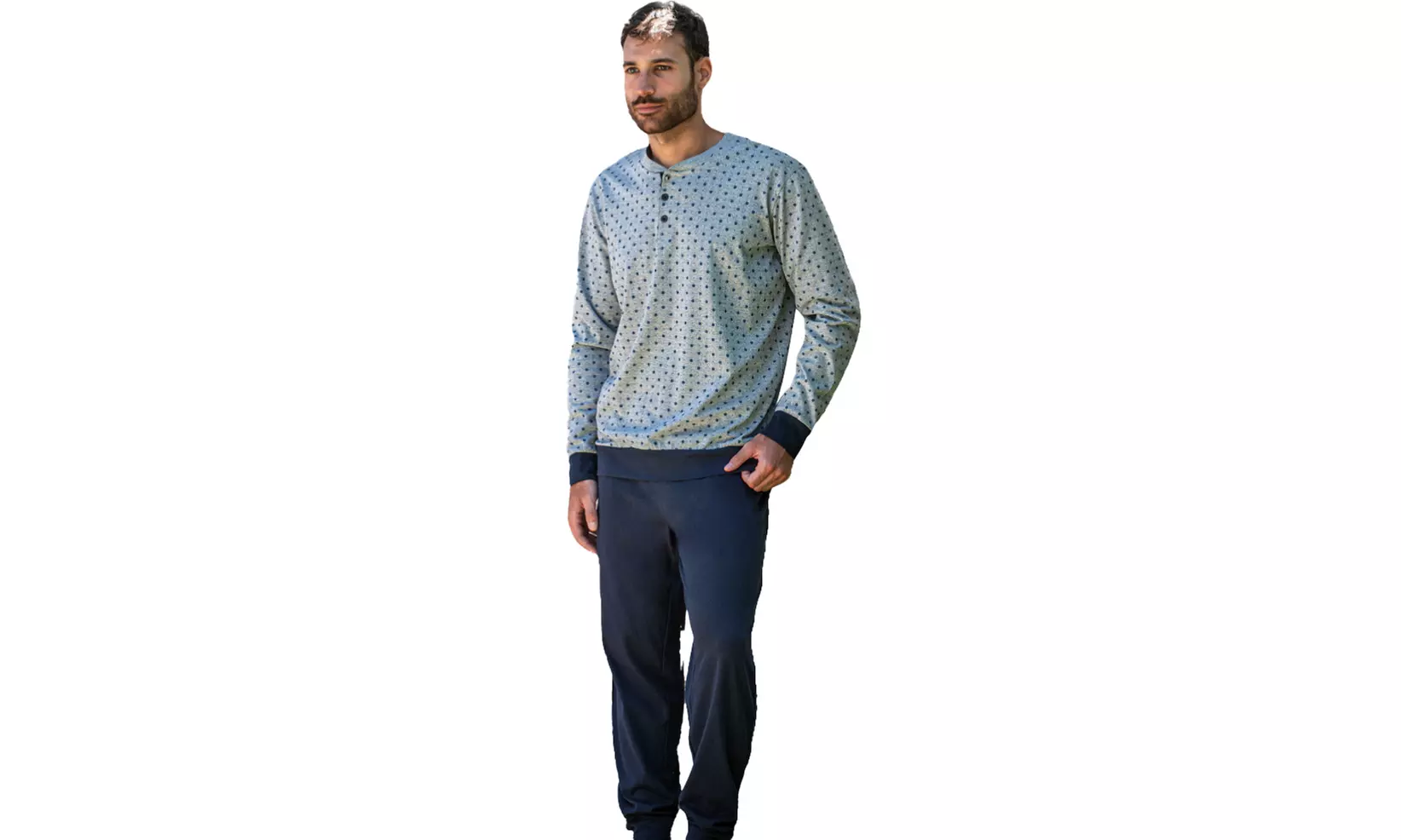 Pigiama da uomo De Fonseca e Nottingham 100% cotone