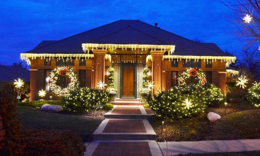 Image 13: Lights Provided:1 or 2 Story/Consult for Xmas Lights Bright Ideas 