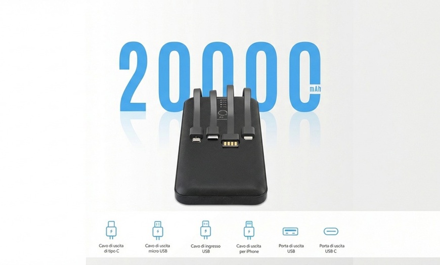 Image 2: Power bank da 20000 mAh