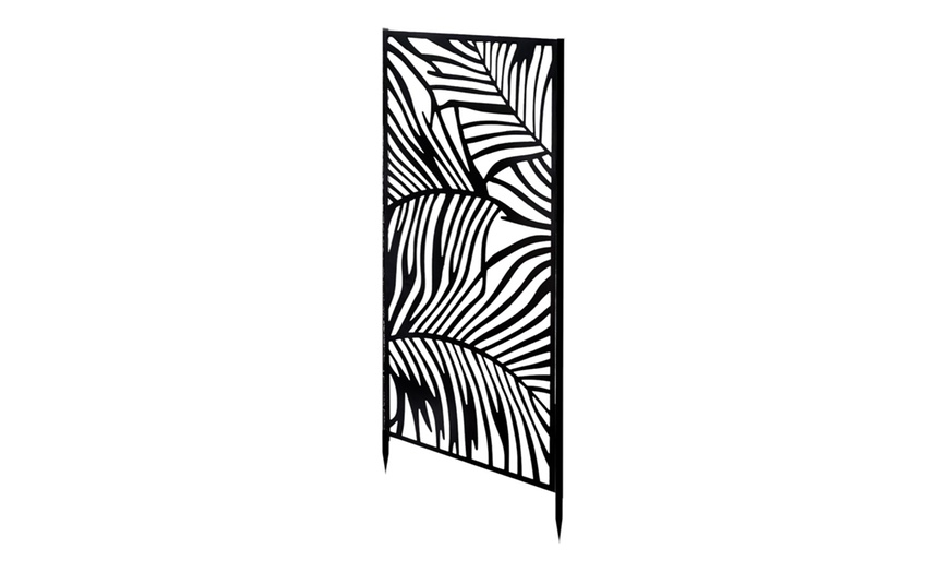 Image 2: Lot de 2 panneaux métalliques décoratifs extérieurs