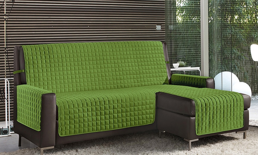 Image 34: Omkeerbare gewatteerde bankhoes