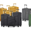 Image 1: KONO Lightweight Soft Shell Suitcase Set TSA Lock Wet/Dey Compartment