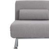 Image 6: HomCom Convertible Single Sleeper Chair Sofa Bed