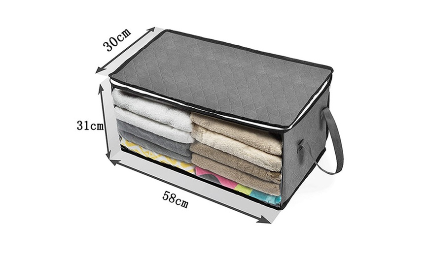 Image 6: Up to Four Clothes and Linen Storage Organiser Bags
