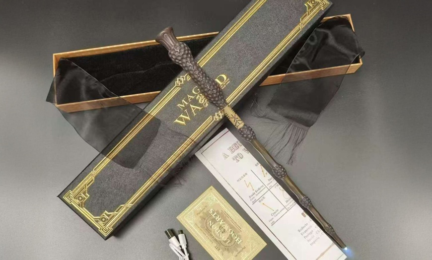 Image 6: Harry Potter Inspired USB Rechargeable Glowing Wand with Light