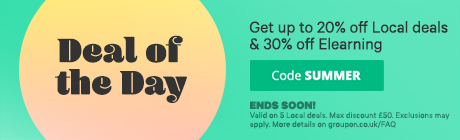 Get up to 20% off Local deals & 30% off Elearning.Use code: SUMMER. Some deals excluded.