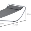 Image 15: Outsunny Lounger Rocking Bed