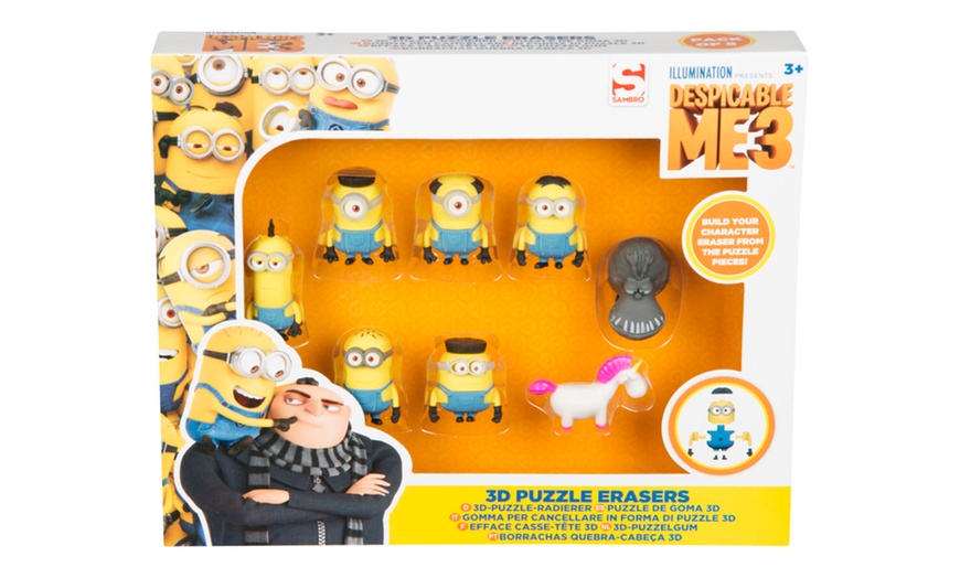 Image 3: Despicable Me 3 3D Puzzle Erasers