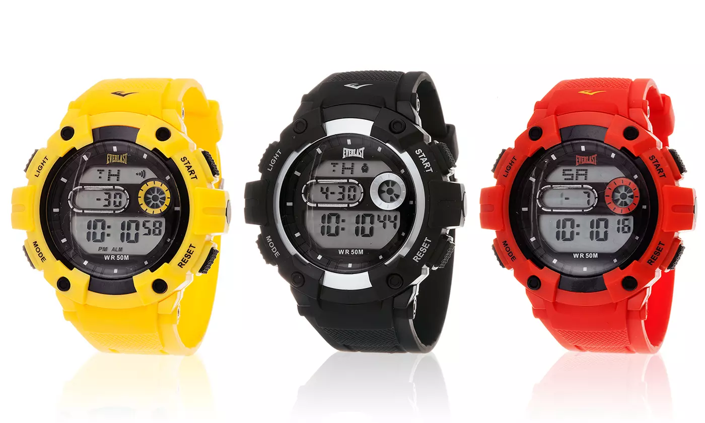 Everlast Multi-Function Digital Rubber Watch - Primary Image