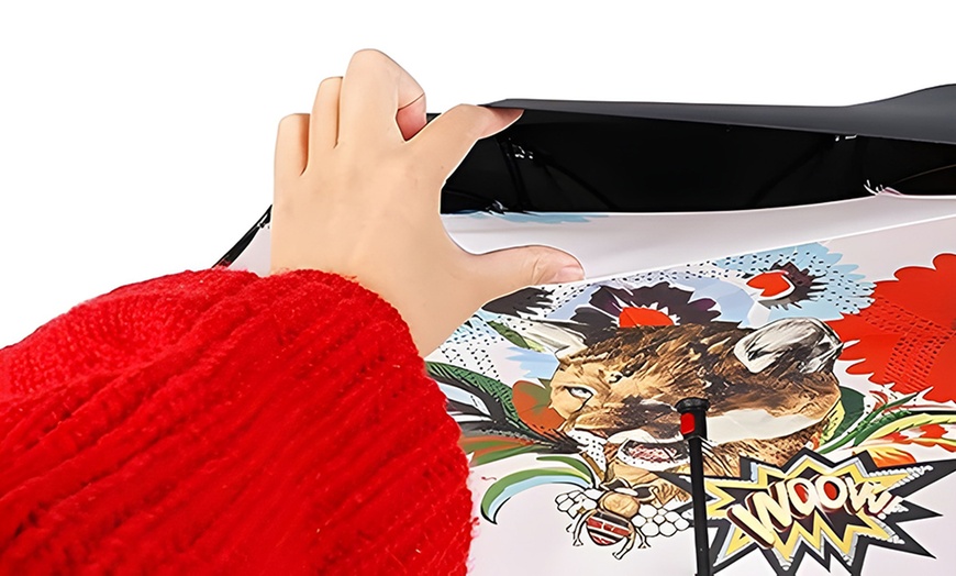 Image 6: Paraguas antiviento y antigoteo invertido