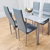 Image 22: Glass Dining Table Set with Chair Options