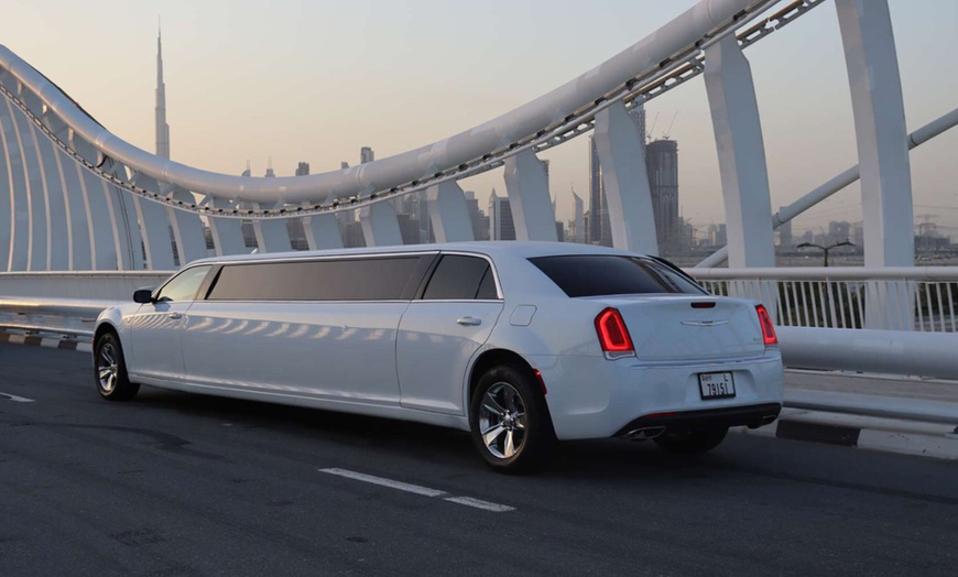Image 1: Limousine Rental with Private Chauffeur for One/Two Hours w/ Beverages