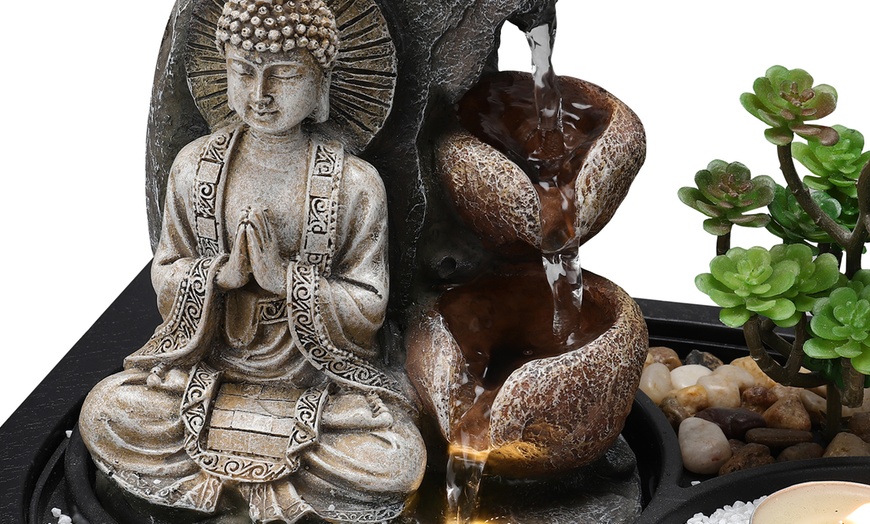 Image 5: Zen Buddha Tabletop Fountain