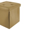 Image 26: Pouf carré en simili cuir avec espace de rangement