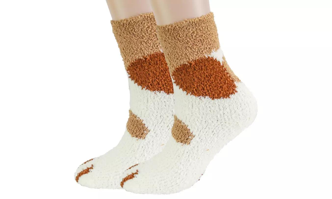 Winter Cat Claws Cute Thick Warm Sleep Floor Socks Sleep Indoor Socks