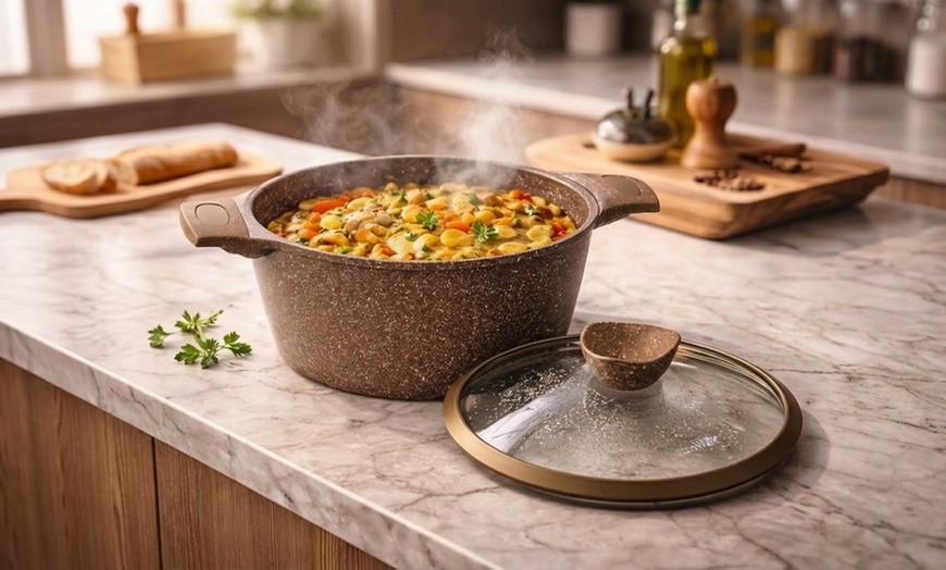 Image 35: Cocotte avec couvercle, batterie de cuisine de 6 ou 13 pièces