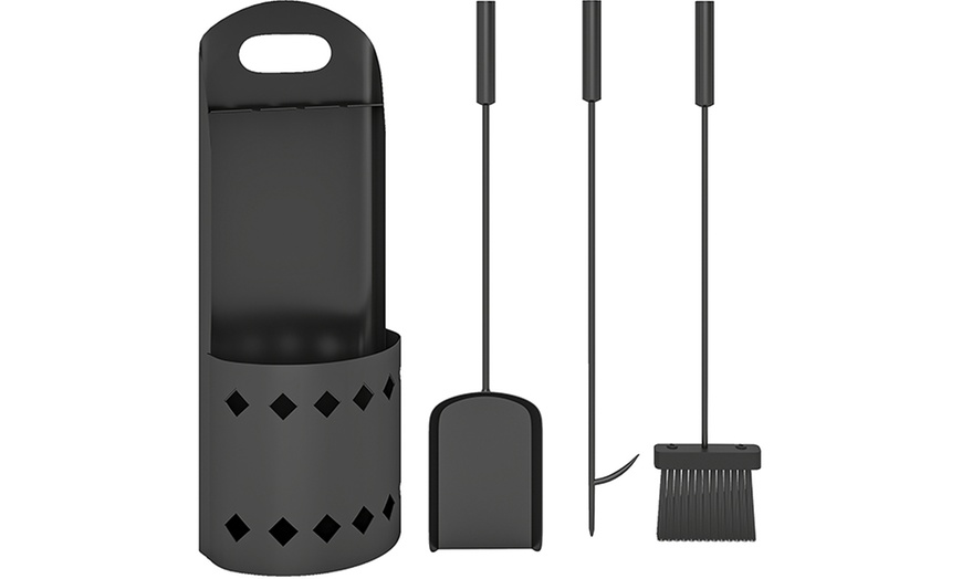 Image 5: Outsunny Fireplace Companion Set