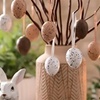 Image 3: Set of 24 Hanging Easter Egg Decorations - One or Two Packs