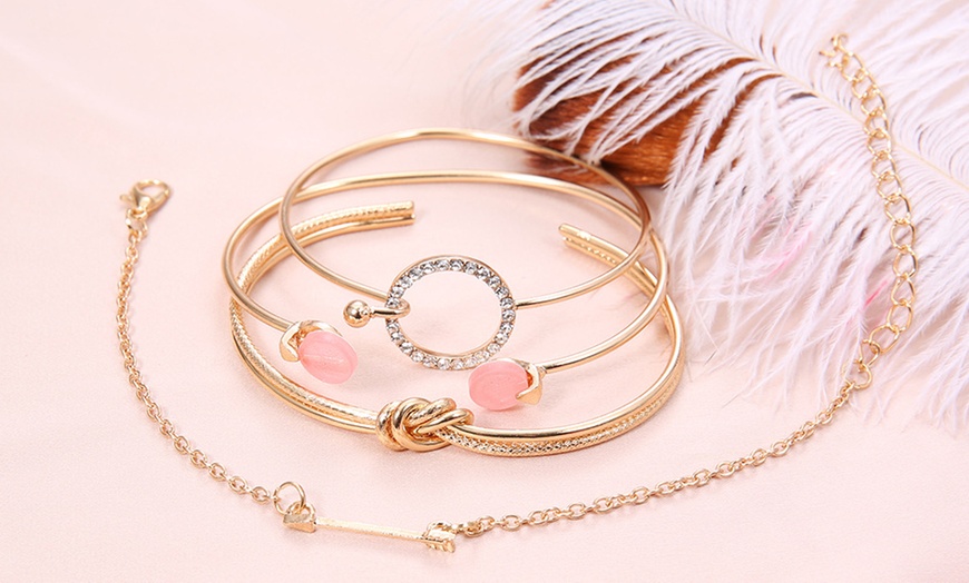 Image 3: 1 ou 2 ensembles de bracelets 4 pièces pour femmes