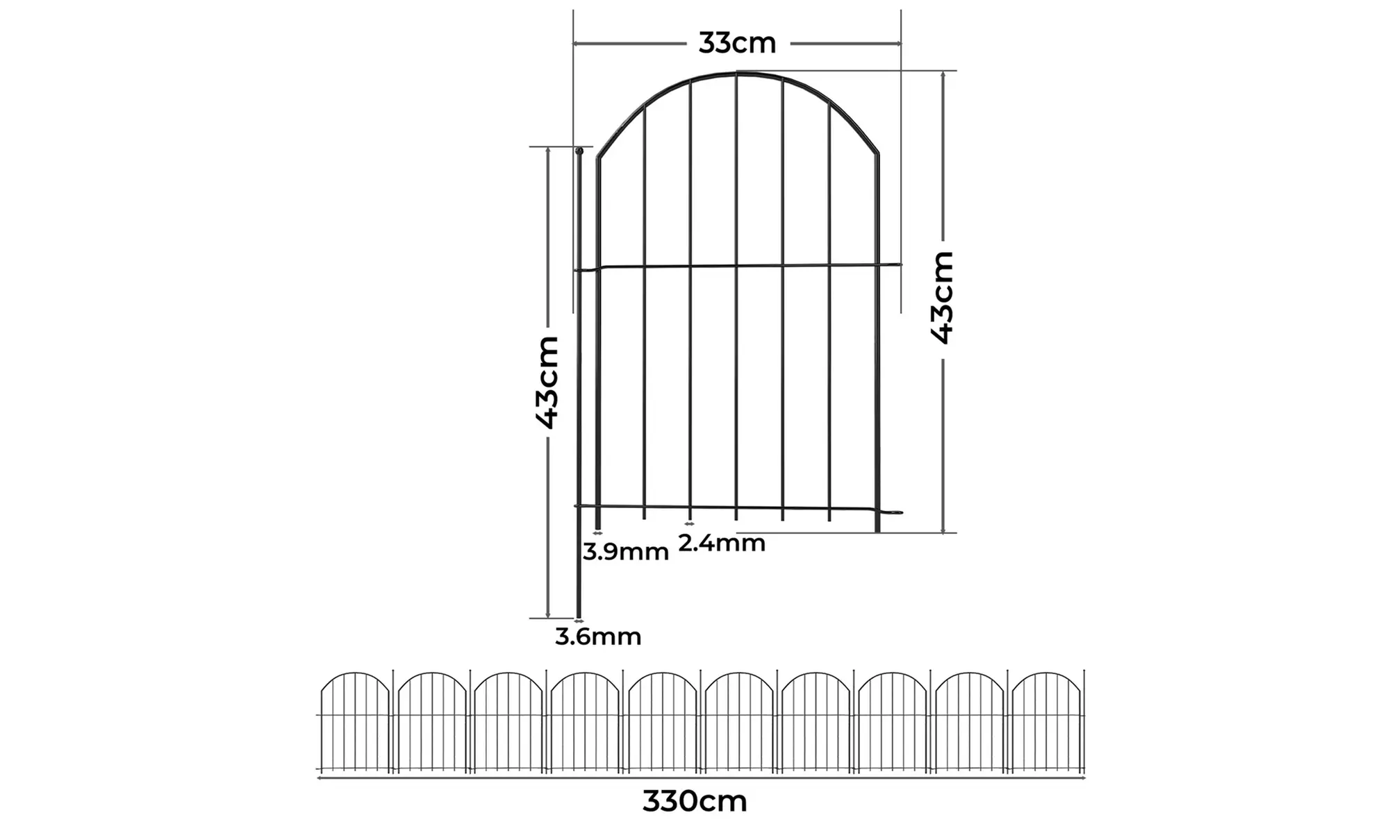 Levede No-Dig Animal Barrier Fence Collection