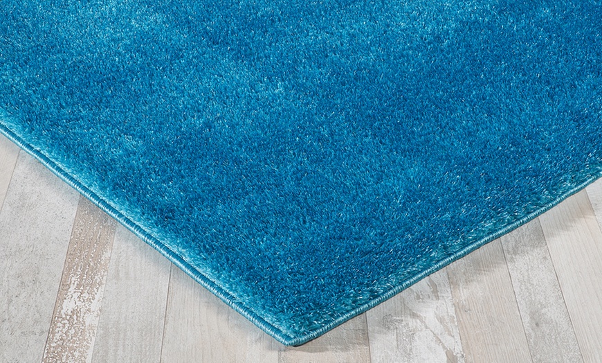 Image 42: Shimmer Soft Shiny Thick Shaggy Rug