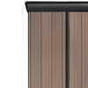 Image 2: Living And Home 5.2x2.9ft Brown Rustic Tool Shed Weather-Resistant