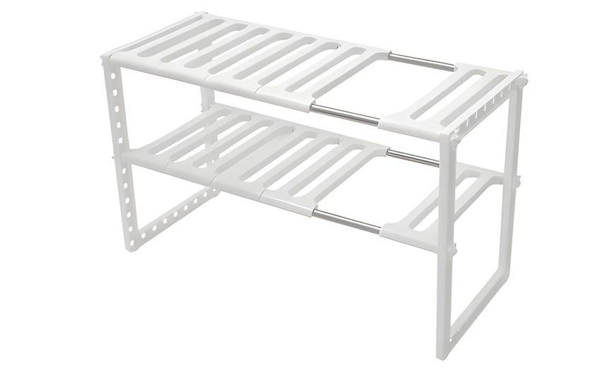 Image 6: Organisateur à 2 niveaux pour cuisine ou salle de bain